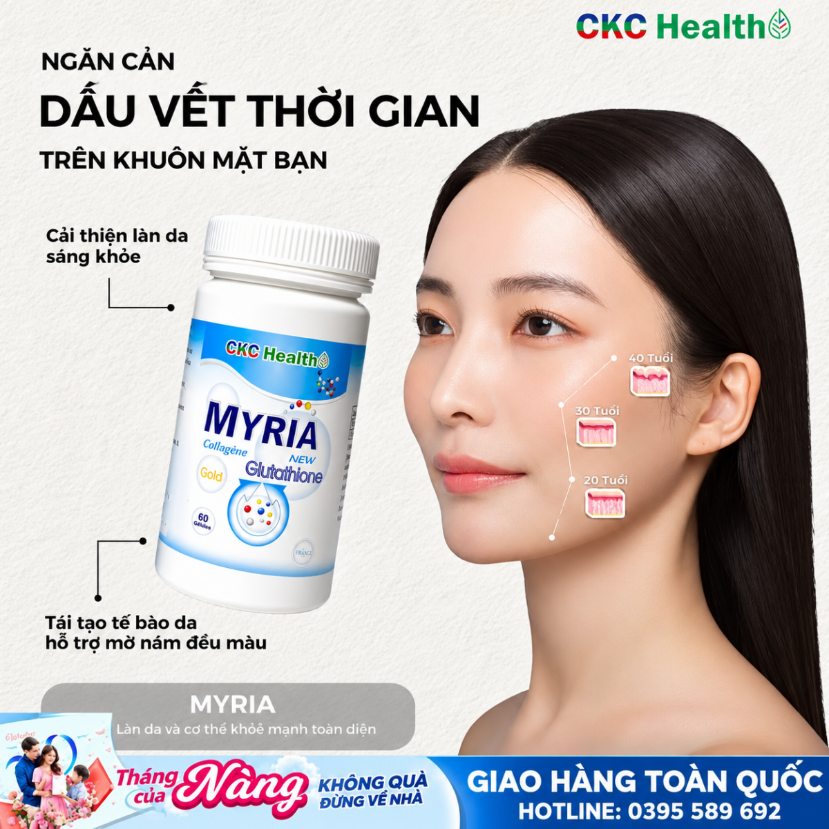 NGĂN CẢN DẤU VẾT THỜI GIAN – CHĂM DA RẠNG RỠ CÙNG MYRIA!